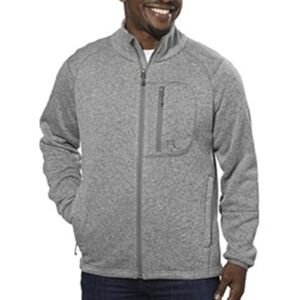 Avalanche Fleece Jacket Mens Medium Full Zip Fleece Jacket  Grey Hiking